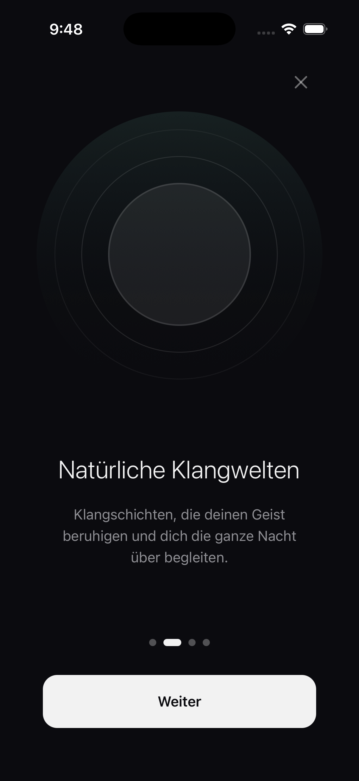 Sorgfältig gestaltete Schlafklänge